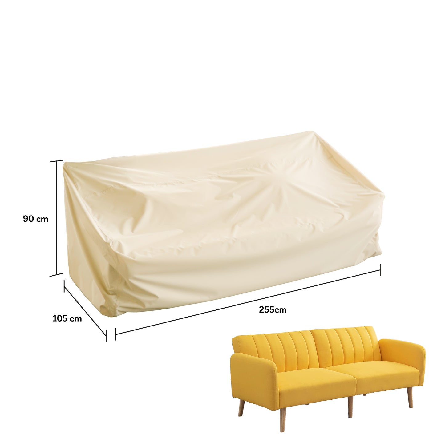Funda SofΓ‘ Impermeable Ajustable - ProtecciΓ³n Total Muebles Terraza Chile - WAGEN COVERS