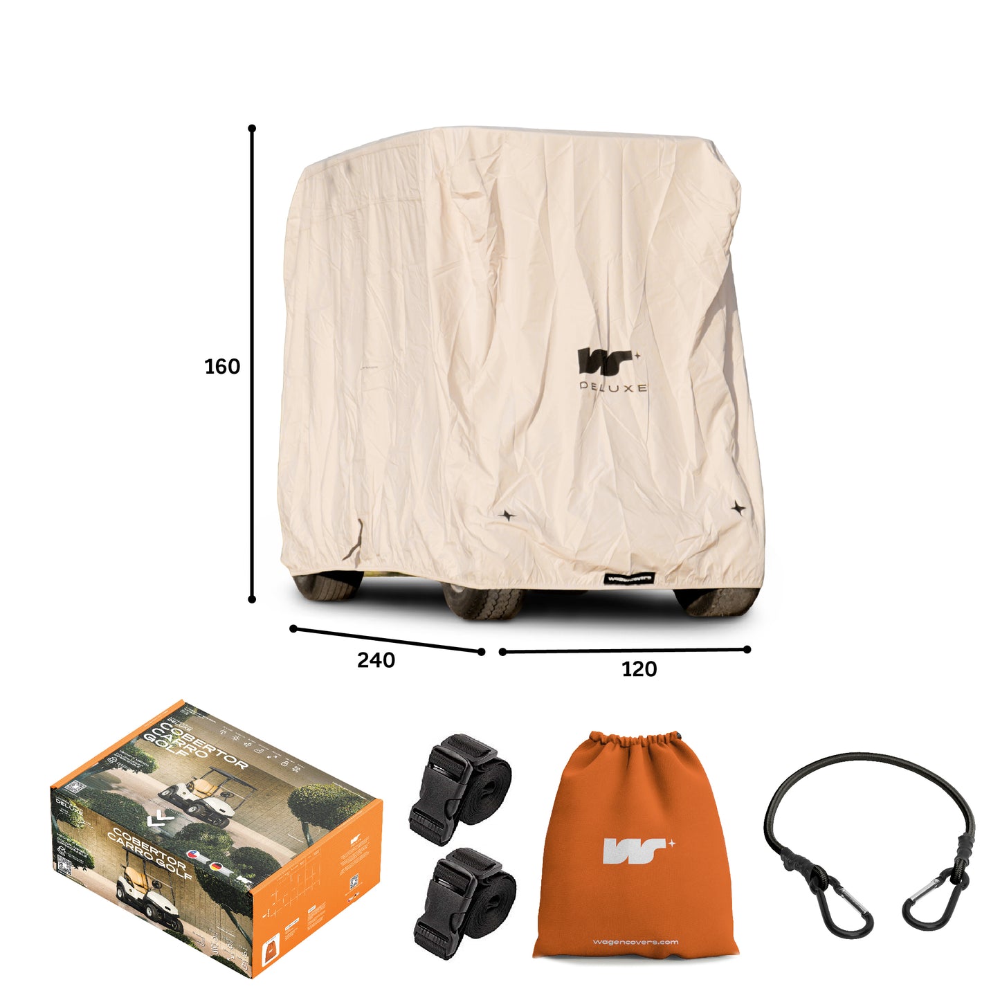 Funda para Carrito de Golf Impermeable - Deluxe - WAGEN COVERS