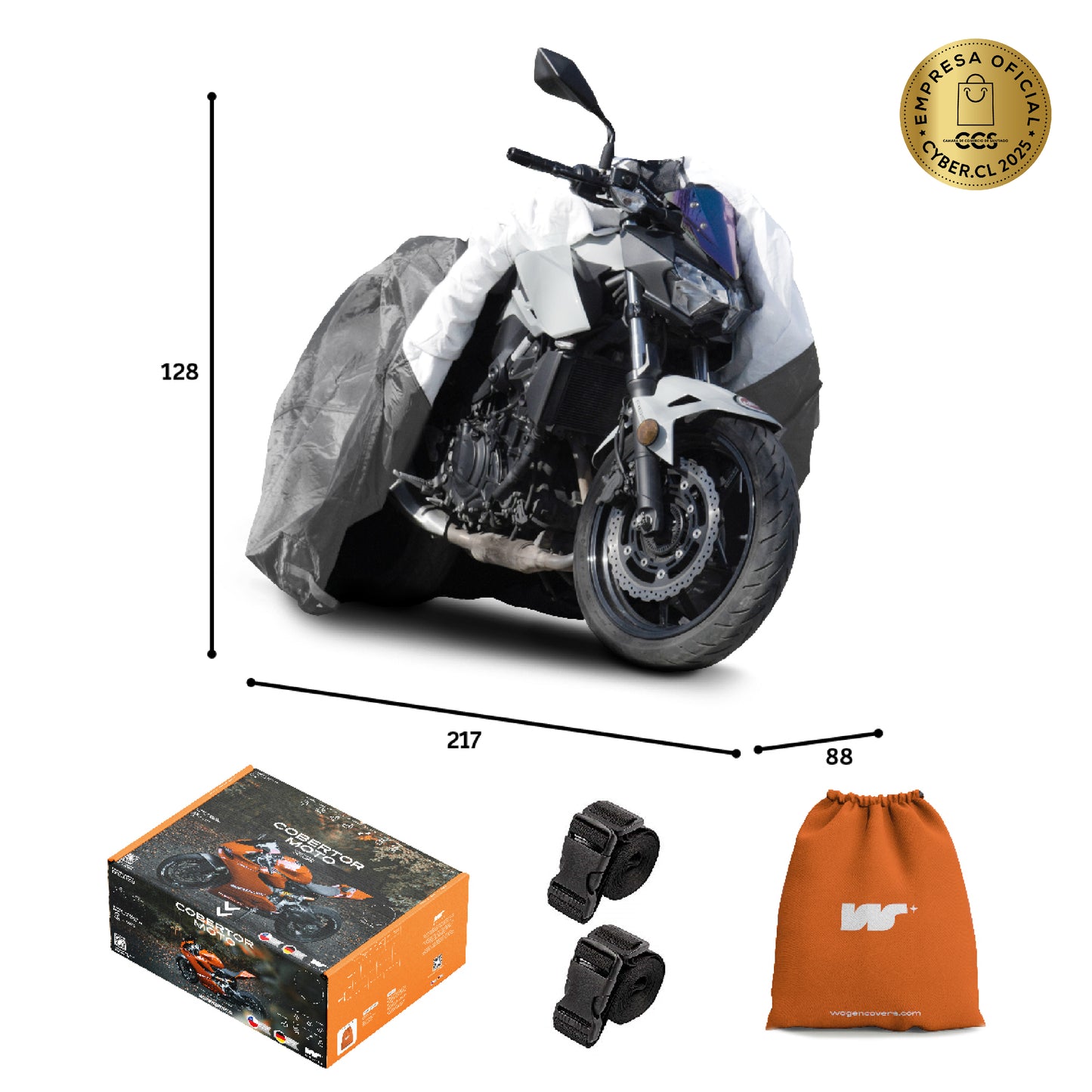 Funda para Moto Impermeable - Deluxe - WAGEN COVERS