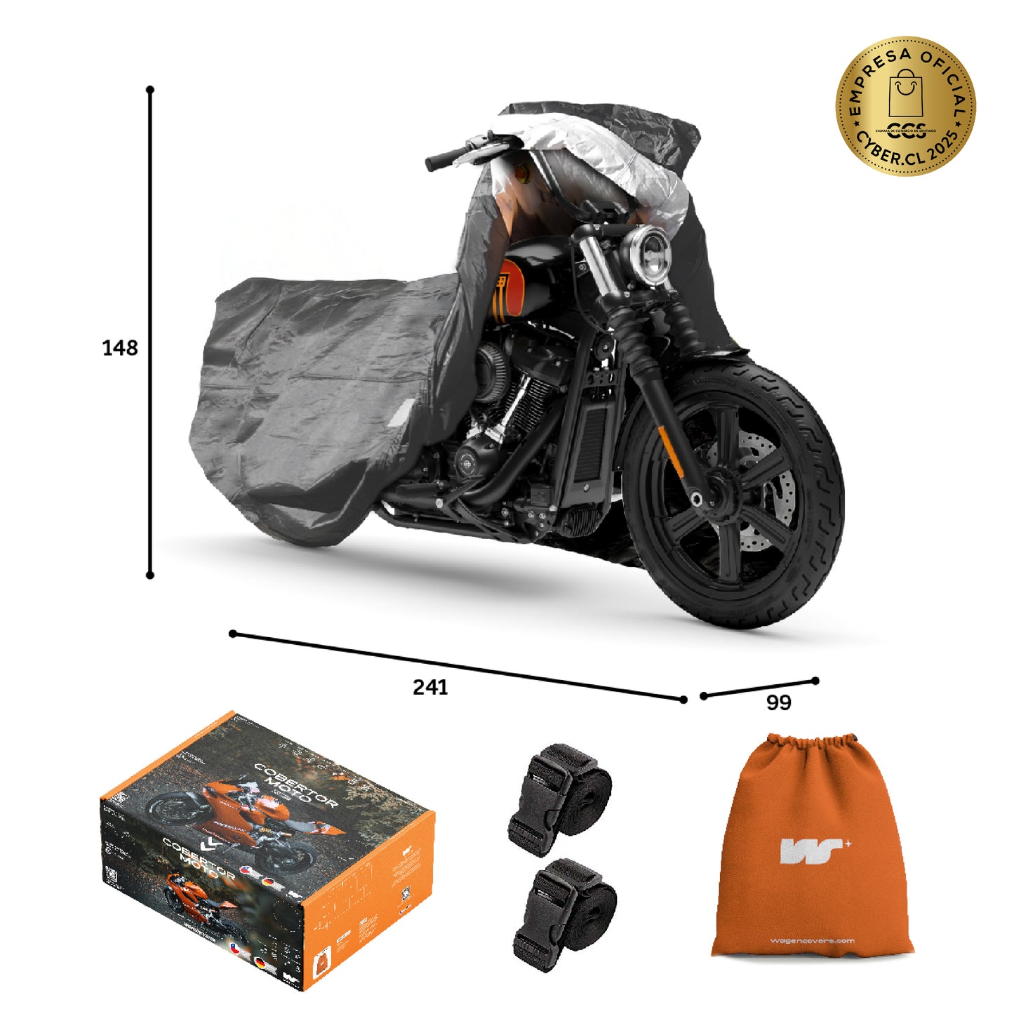 Funda para Moto Impermeable - Deluxe - WAGEN COVERS
