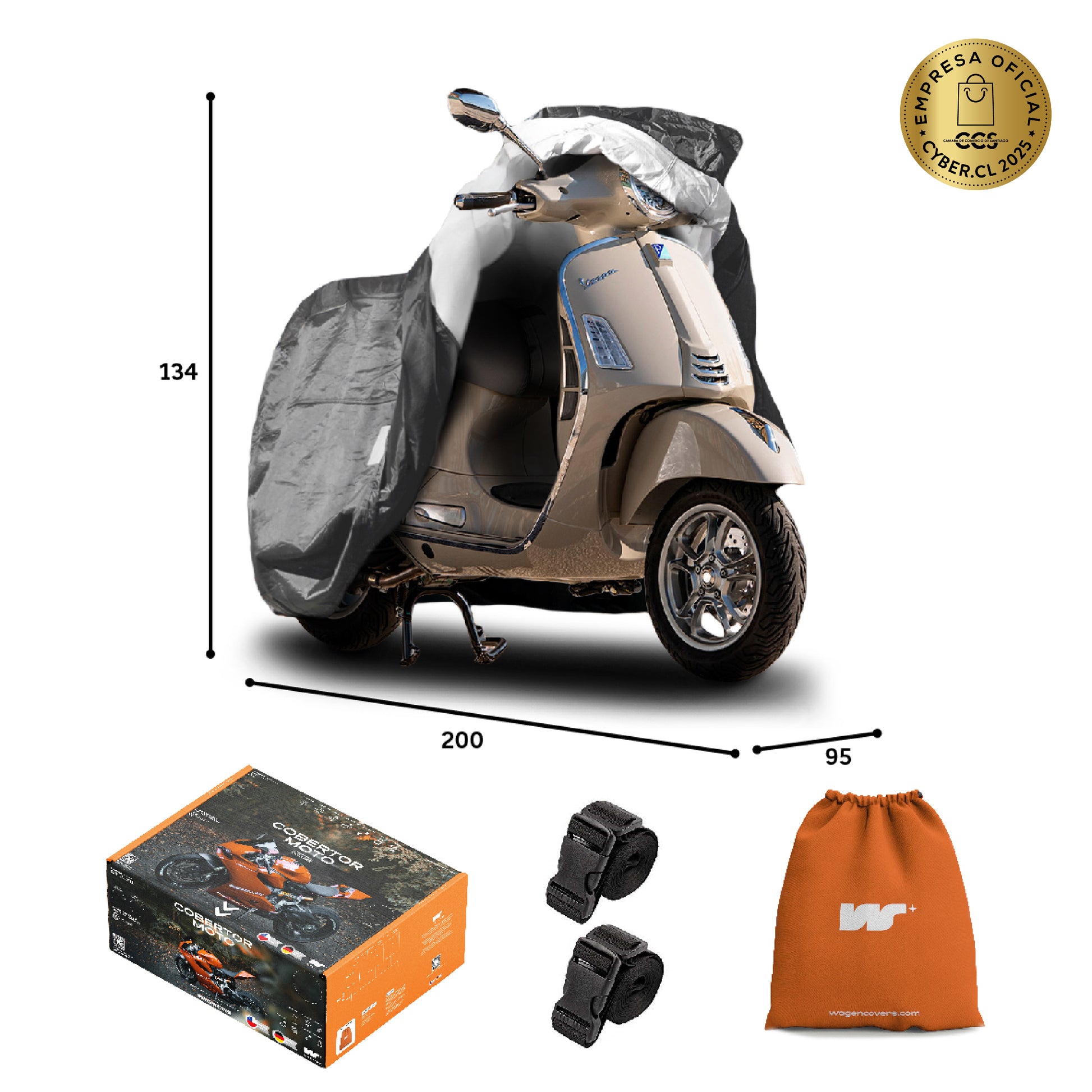 Funda para Moto Impermeable - Deluxe - WAGEN COVERS
