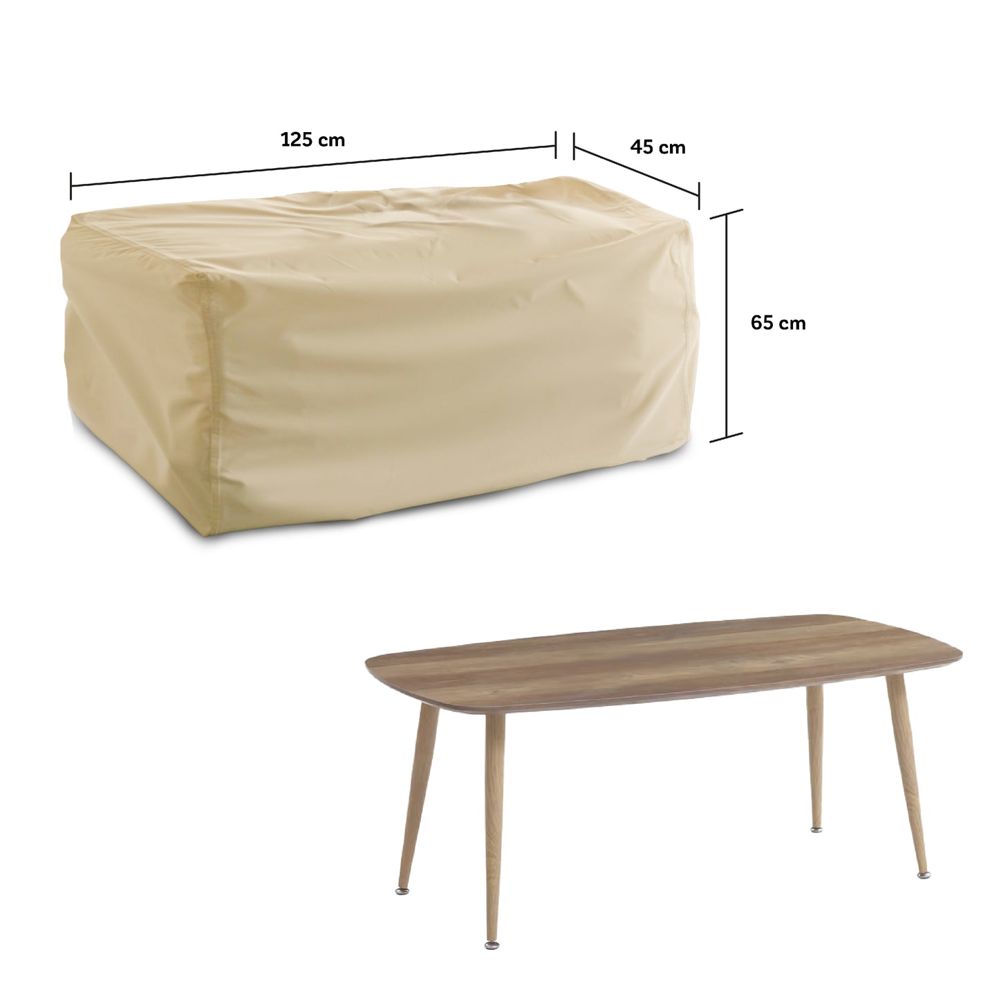 Funda para Mesa de Exterior Impermeable - Protección Mesas Jardín y Terraza - WAGEN COVERS