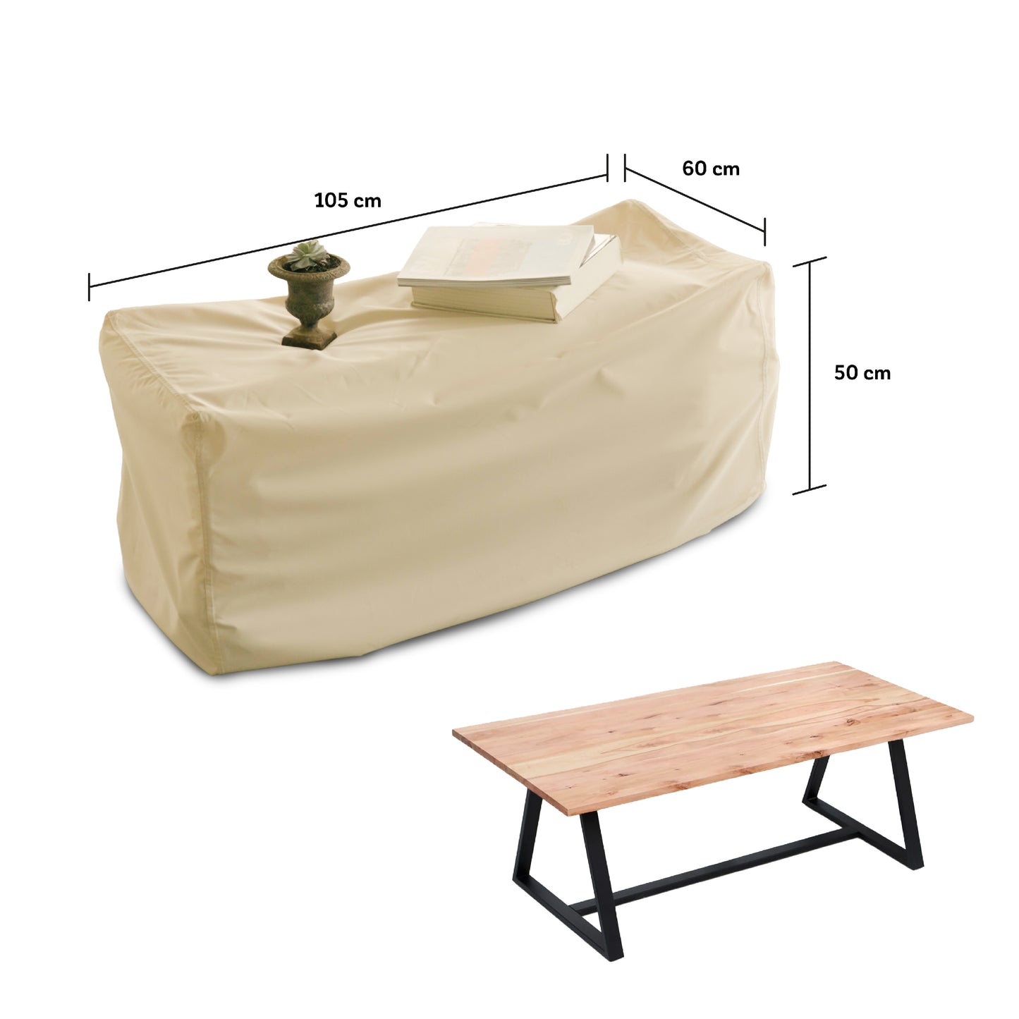 Funda para Mesa de Exterior Impermeable - Protección Mesas Jardín y Terraza - WAGEN COVERS