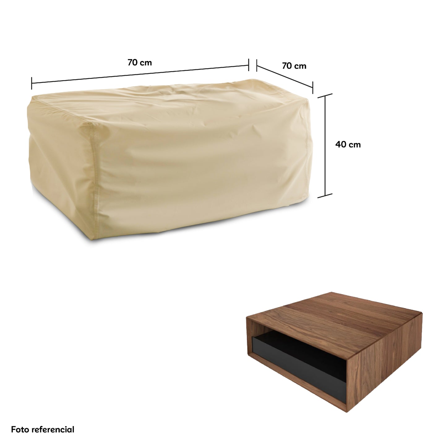 Funda para Mesa de Exterior Impermeable - Protección Mesas Jardín y Terraza - WAGEN COVERS