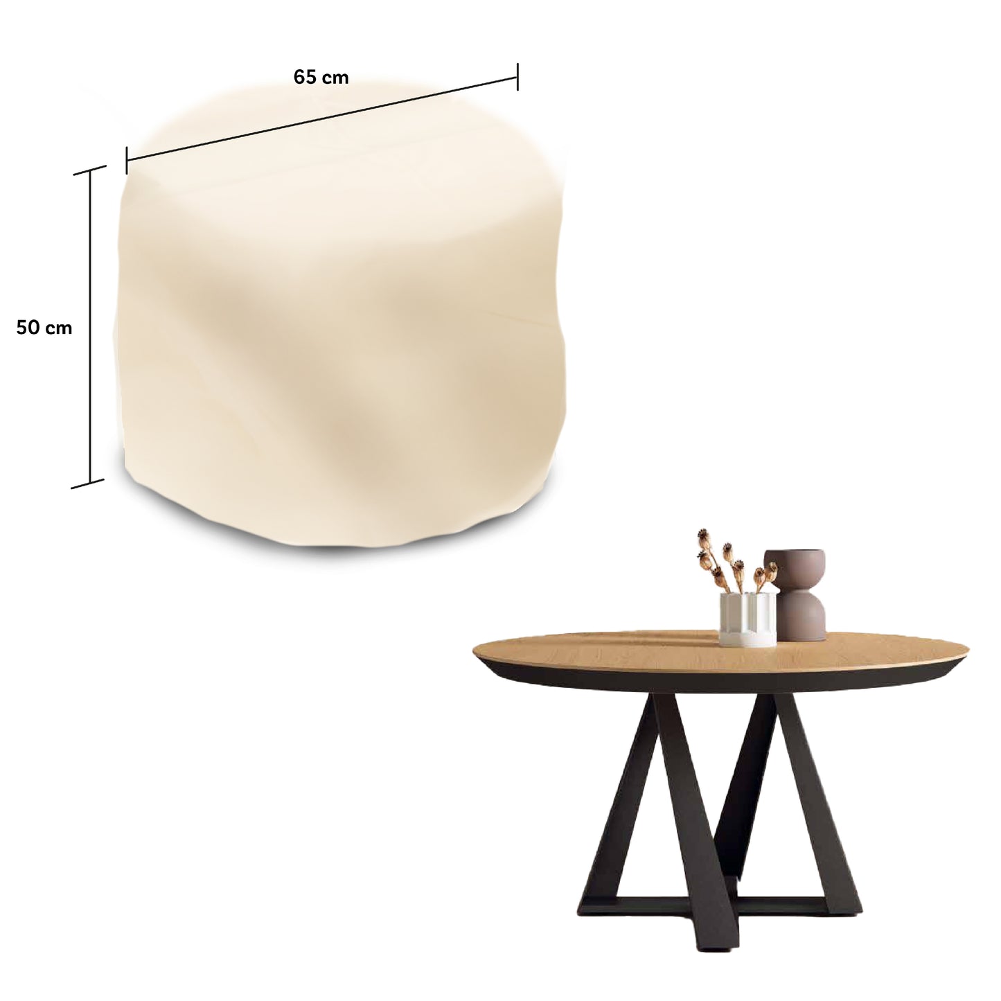 Funda para Mesa de Exterior Impermeable - Protección Mesas Jardín y Terraza - WAGEN COVERS