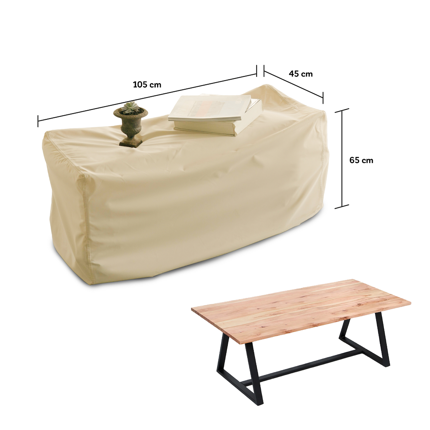 Funda para Mesa de Exterior Impermeable - Protección Mesas Jardín y Terraza - WAGEN COVERS