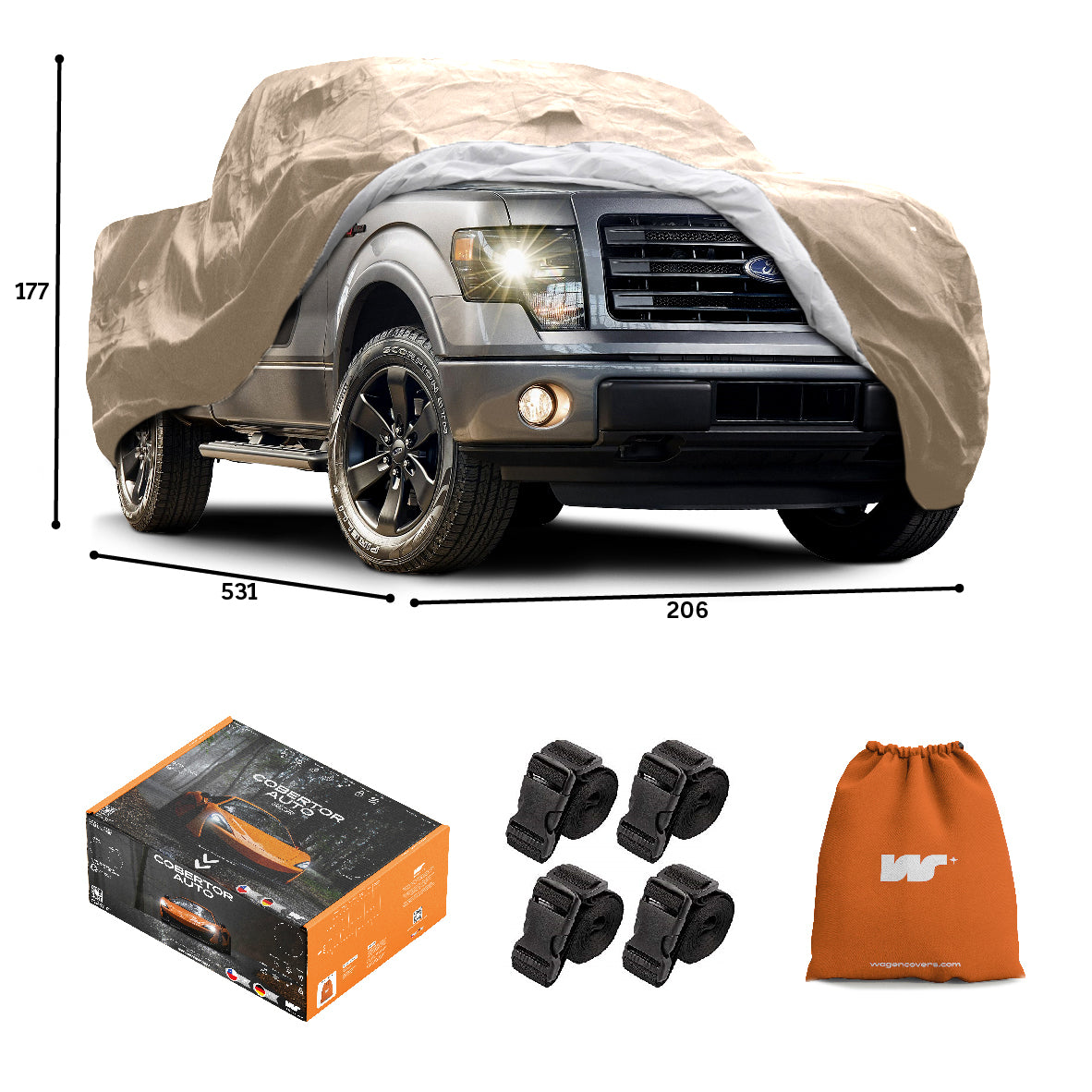 Funda para Auto Impermeable - Deluxe - WAGEN COVERS