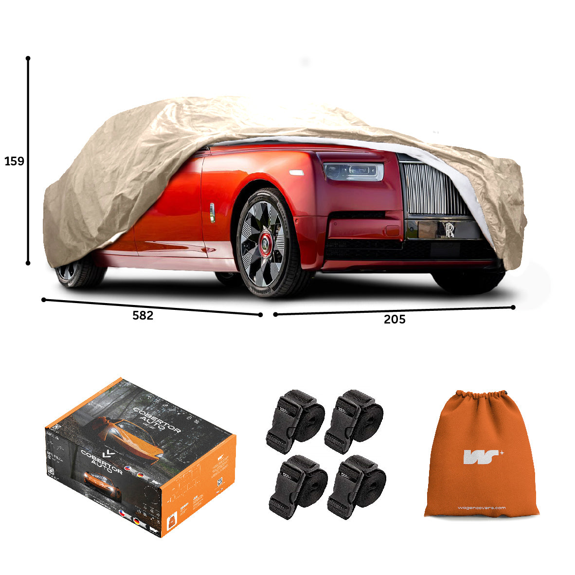 Funda para Auto Impermeable - Deluxe - WAGEN COVERS