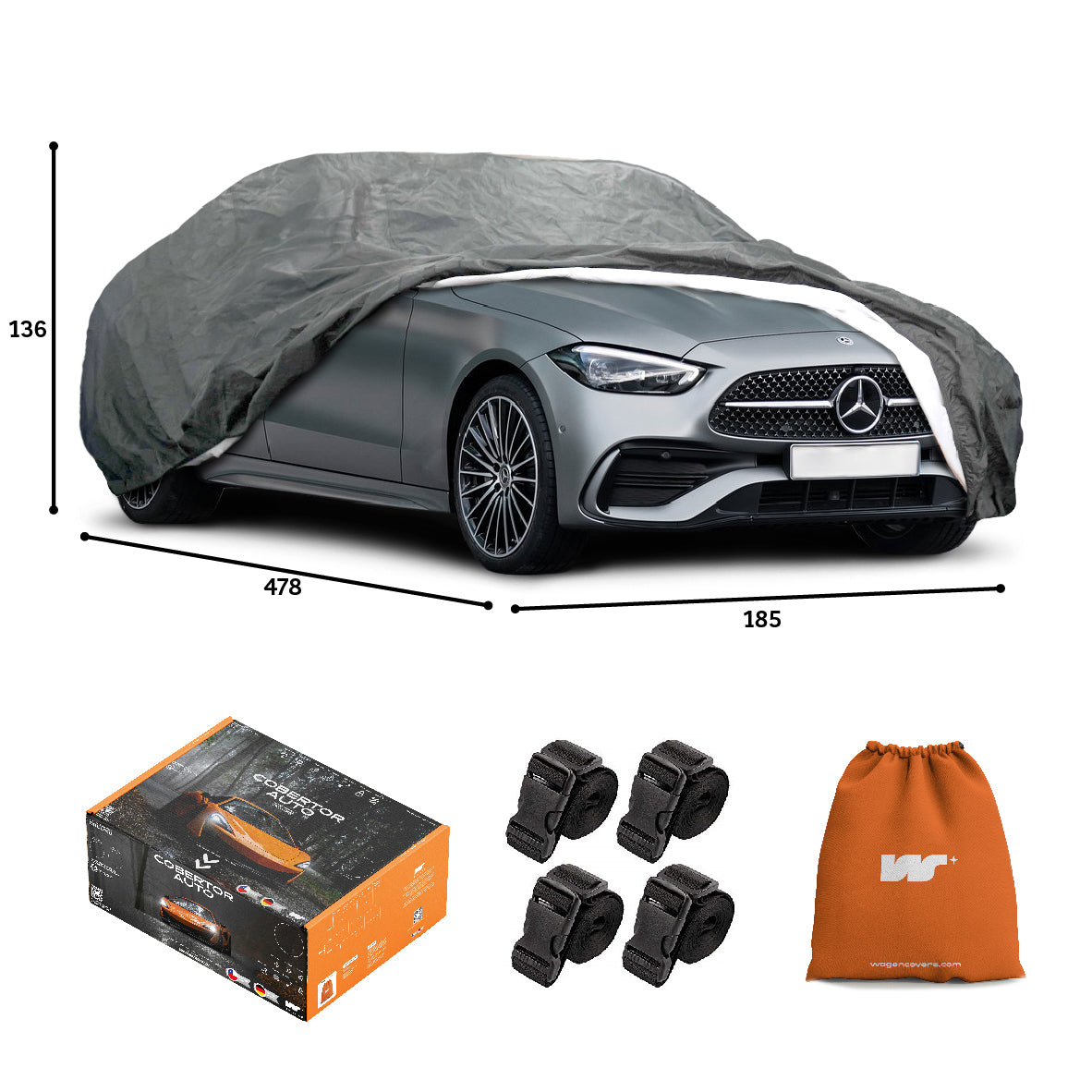 Funda para Auto Impermeable - Deluxe - WAGEN COVERS