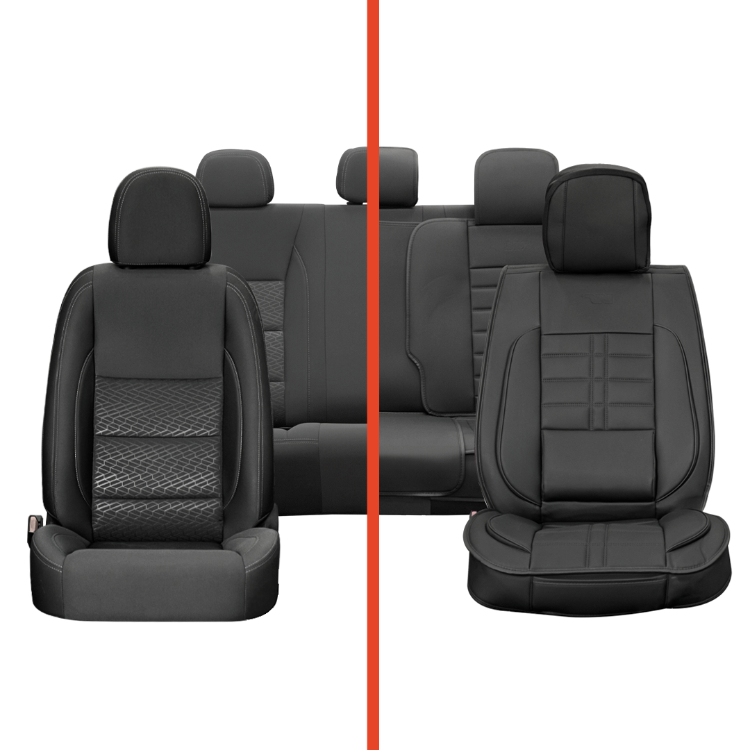 Fundas Asiento Auto Deluxe de Cuerina Adaptable - WAGEN COVERS