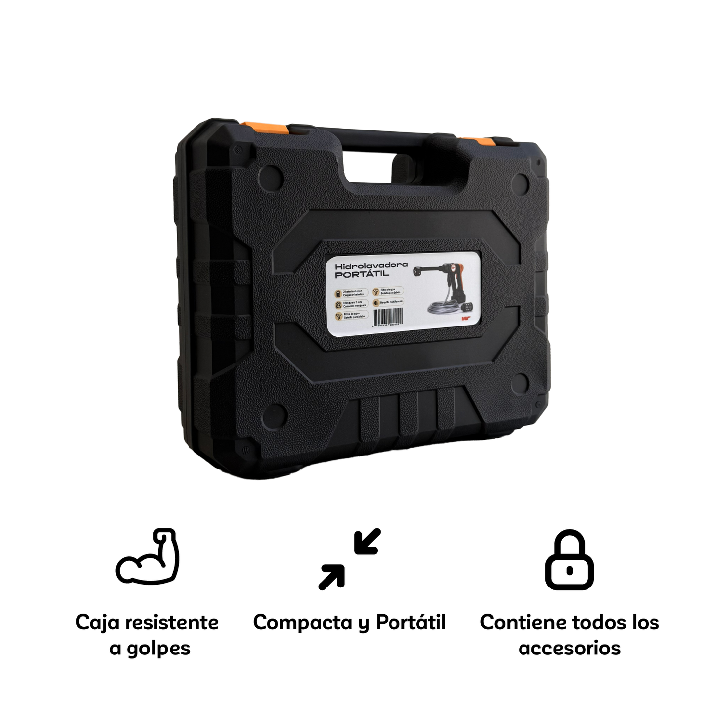 Hidrolavadora Inalámbrica Portátil a Batería - Lavadora a Presión para Auto y Moto - WAGEN COVERS