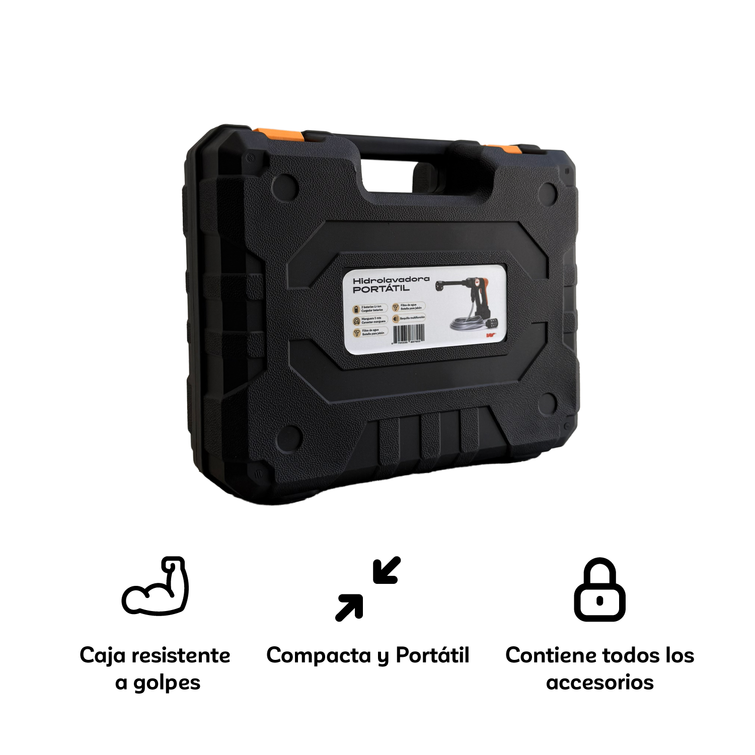 Hidrolavadora Inalámbrica Portátil a Batería - Lavadora a Presión para Auto y Moto - WAGEN COVERS